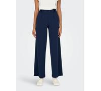 Pantalón ancho, talle alto Mujer Talla S / L32. Color Azul