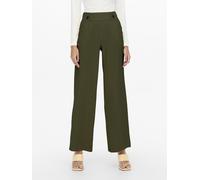Pantalón ancho, talle alto Mujer Talla XS / L32. Color Verde