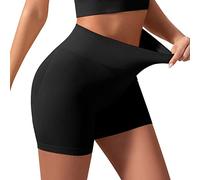 Pantalón Antirozaduras Mujer Fajas Verano Slip Shorts para Debajo De Los Vestidos Mujeres Boyshorts Sin Costuras Bragas Interior Anti Rozaduras Shorts Faja Cintura De Avispa Faja para Black M