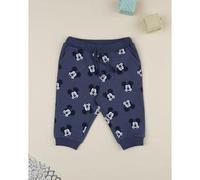 Pantalón azul de niño en felpa con estampado de Mickey Mouse