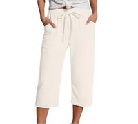 Pantalon Bombacho Vaquero Mujer Bombachos Cintura Clasicos Tiras Sastre por Malla Clásicos Floreados Soldado del Brillosos Leggin Borreguito Lluvia Bolsillo Casa Athletics Cardio