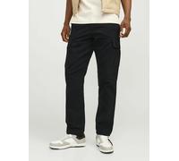 Pantalón cargo con bajos ajustados Hombre Talla 29 Longitud 34. Color Negro
