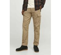 Pantalón cargo con bajos ajustados Hombre Talla 31 Longitud 32. Color Beige