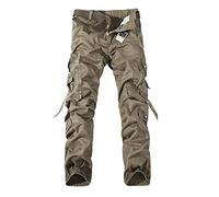 Pantalón Cargo Hombre Trabajo Elasticos, Pantalones Largos Holgados sólidos para Hombre, Informales, Plisados, con Cremallera, a Media Cintura, para Hombre