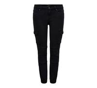 Only Onlmissouri Reg Ankl Cargo Pant Pnt Noos Pantalones, Black/Wash:Black Washed, 40W / 32L FR/ES para Mujer