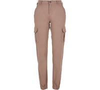 Urban Classics Ladies High Waist Cargo Pants, Pantalones, Mujer, Rosa (Dusk Rose), 28