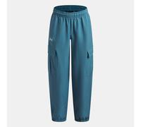 Pantalón cargo Under Armour Rival Woven para niña Boundless Azul / Blanco YXL (160 - 170 cm)