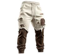 Pantalon Chandal Hombre Cintura Elástica con Bolsillo Moda Masculina Halloween Pantalón Moda Chic Classic Pantalones Trabajo Otoño Invierno Calle 23 M