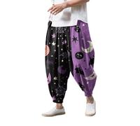Pantalon Chandal Hombre con Bolsillo Cintura Elástica Halloween Costume Men Pantalón Ligera Moda Chic Pantalones Fitness Descanso Calle 23 XXL