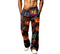 Pantalon Chandal Hombre con Bolsillo Cintura Elástica Halloween Costume Pantalón Anchos Classic Basicas Pantalones Calle Running Halloween 13 XL