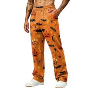 Pantalon Chandal Hombre con Bolsillo Cintura Elástica Ropa Hombre Halloween Pantalón Ligera Cómodos Chic Pantalones Calle Running Descanso 13 L