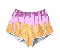 Pantalón Chándal Niño 10 Años - Cortos De Verano Pequeñas Y S con Estampado 3D Cintura Elástica Cómodos Conjuntos Casuales para Uso Diario Y Vacaciones (Light Purple 3-4 Years)