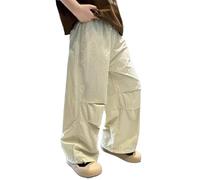 Pantalón Chándal Niño 16 Años - Capri Deportivos Transpirables para Uso Diario Actividades Escolares Al Aire Libre Leggings Cómodos De Verano De 4 A 15 Años (Khaki 4-5 Years)