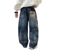 Pantalon Chandal Niño Bombachos, Pantalones Vaqueros Niño Verano, Pantalones Casual Corte Relajado Vaqueros Informales Pierna Ancha con Un Diseño CóModo Pantalon Lino Pantalón Chino Pantalón Corto
