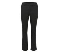 Kaffe Women's Trousers Flared Chino Pants Waistband Regular Fit Pantalones, Black Deep, 46 De Las Mujeres