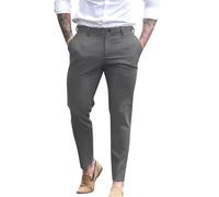 Pantalón chino para hombre Slim Fit, pantalón de traje deportivo elegante para hombre, pantalones cómodos, pantalón de trabajo transpirable, pantalones de traje con pinzas, pantalón de tela, cinturón