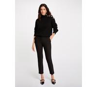 Pantalón cigarette estilo corto negro mujer 44