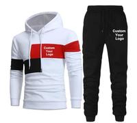 Pantalón con Capucha De Encargo De Los Chándales del Logotipo Regalo Que Activa Ocasional del Invierno De 2 Pedazos De Los Hombres Determinados Color3,M