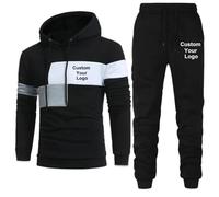 Pantalón con Capucha De Encargo De Los Chándales del Logotipo Regalo Que Activa Ocasional del Invierno De 2 Pedazos De Los Hombres Determinados Color2,3XL
