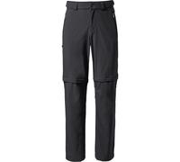 Vaude Men's Farley Stretch T-Zip Pants III, pantalones de senderismo, hombre, negro M(50)-Short BLACK