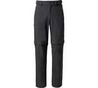 VAUDE Pantalón de senderismo para hombre Farley Stretch T-Zip III Zip-Off negro | 52 (kurz)