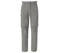 Pantalón convertible Vaude Farley Stretch T-zip II (gris piedra) Hombre