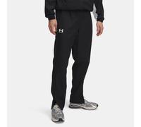 Pantalón cortavientos Under Armour Rival Woven para hombre Negro / Negro / Blanco XXL
