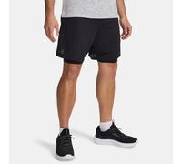 Pantalón corto 2 en 1 Under Armour Tech™ Vent para hombre Negro / Negro / Castlerock L