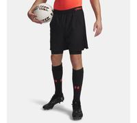 Pantalón corto 2 en 1 Under Armour Vanish Woven para hombre Ultimate Negro / Venom Rojo XL