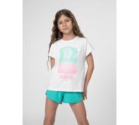 PANTALON CORTO 4F-BOARD SHORTS F033 4FJSS23UBDSF033-46S VERDE NIÑA elastico