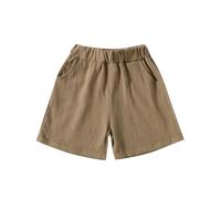 Pantalon Corto Algodon para Niño - Pantalones Cortos Deportivos Unisex para Juego Activo y Playa con Bolsillo Funcional