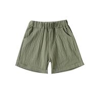 Pantalon Corto Algodon para Niño - Pantalones Cortos Deportivos Unisex para Juego Activo y Playa con Bolsillo Funcional