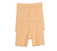 Pantalón Corto Anti Rozaduras 2 piezas de pantalones cortos de seguridad sin costuras for mujer, ropa interior antirozaduras, calzoncillos tipo bóxer debajo de la falda, leggings cortos para uso diari