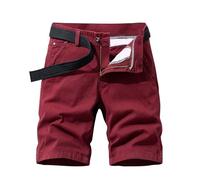 Pantalón Corto Cargo Hombre Tallas Grandes, Pantalon Corto Hombre Verano, Algodón Orgánico Reforzadas Corte Holgado Y Versátil Pantalón Corto Cómodo Rápido Color Sólido Holgados Transpirables Shorts