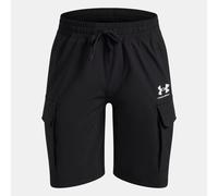 Pantalón corto cargo Under Armour Vibe Woven para niño Negro / Blanco YSM (127 - 137 cm)
