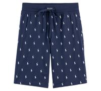 Pantalón corto cintura elástica caballo marca de la casa Hombre Talla XL. Color Azul