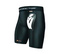 Pantalón corto compresión Shock Doctor con Bioflex Cup negro 2XL