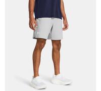 Pantalón corto de 18 cm Under Armour Launch Unlined para hombre Mod Gris / Mod Gris / Blanco S
