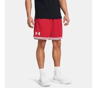 Pantalón corto de 25 cm Under Armour Perimeter para hombre Rojo / Blanco M