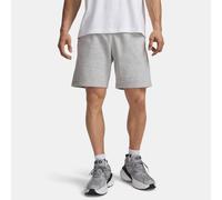 Under Armour Pantalón corto Rival Fleece de algodón 25 cm Gris Light Heather/Blanco S