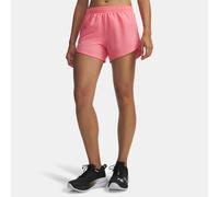 Under Armour Pantalón corto para mujer Fly By 8 cm Rosa agridulce Reflectante Talla M
