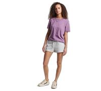 Pantalón corto de algodón orgánico y jersey para mujeres Superdry Vintage Logo L