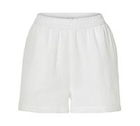 Pantalón corto de muselina para mujer - Blanco#40. Talla