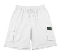 Pantalon Corto De Trabajo Hombre - Pantalones Cortos Deportivos De Playa para Uso Diario Informales Holgados Elásticos Y con Bolsillos para El Trabajo Y El Exterior (White XXL)