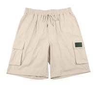 Pantalon Corto De Trabajo Hombre - Pantalones Cortos Deportivos De Playa para Uso Diario Informales Holgados Elásticos Y con Bolsillos para El Trabajo Y El Exterior (Beige S)