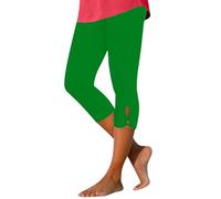 Pantalón corto de verano vestido para mujer ligero pantalones cómodos y elásticos pantalones de compresión yoga de entrenamiento chic elástico cintura alta color sólido pantalones leggings 3/4 correr