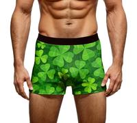 Pantalón Corto Estampado de San Patricio con Motivos irlandeses en Verde Celebraciones del 17 de Marzo