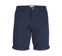 JACK & JONES Pantalón chino 'Bowie' navy / blanco 34 navy / blanco