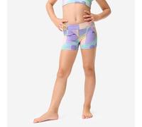 Pantalón Corto Gimnasia Niña Corazoncito Violeta Brillante 12-13 y/a / 149-159 cm
