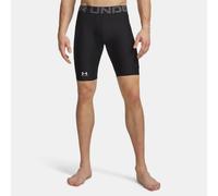 Pantalón corto HeatGear® Compression Pocket Long para hombre Pantalones cortos de compresión para hombre 23 cm. Transpirables, absorben el sudor Negro / Blanco S